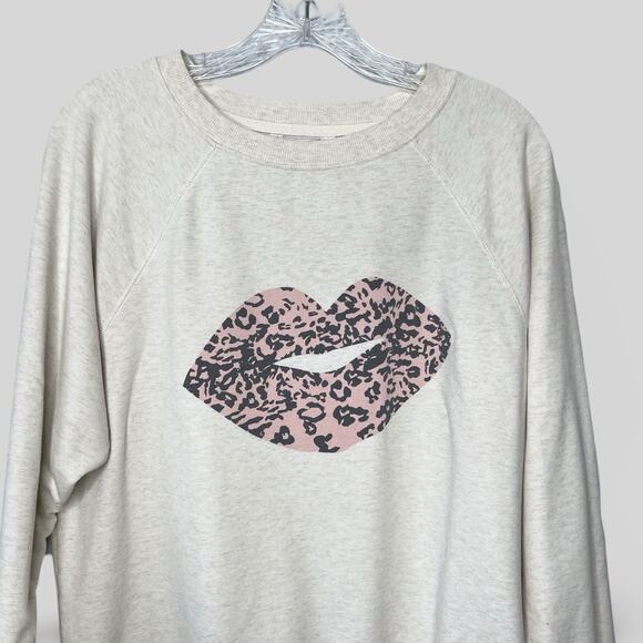 Wildfox Leopard Lip Sweatshirt - Picture 2 of 5